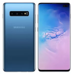 Samsung Galaxy S10+ - 128go - Bleu ciel de face avant et arrière