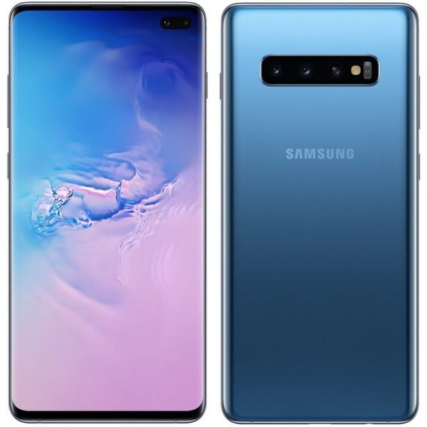 Samsung Galaxy S10 - 128go - Bleu ciel de face avant et arrière