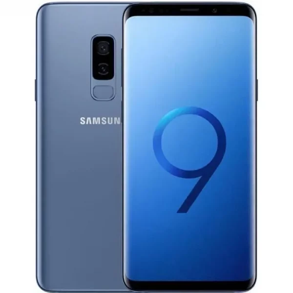 Samsung Galaxy S9+ - 128go - Bleu de face avant et arrière