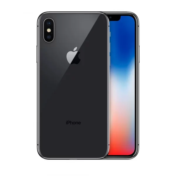 iPhone X - 128go - Noire de face avant et arrière