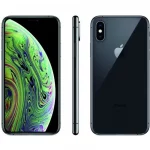 iPhone XS - 128go - Noire de face avant, arrière et de profil